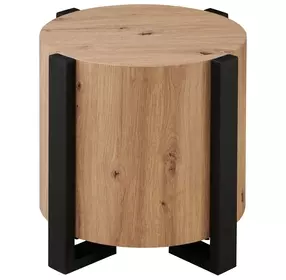 Darcie Brown Round End Table