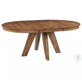 Vantage Organic Spice Acacia Round Extendable Dining Table