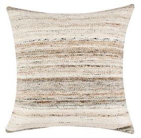 Performance Plateau Sand and Beige Square Accent Pillow Set of 2