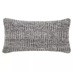 Shades Vico Gray Rectangular Accent Pillow Set of 2