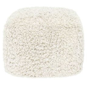 Poufs Carters Ivory Square Accent Pouf