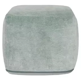 Poufs Heirloom Velvet Bay Green Square Accent Pouf