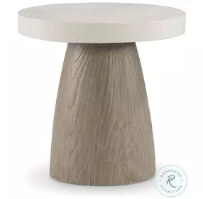 Granville Bone And Sea Oat Side Table