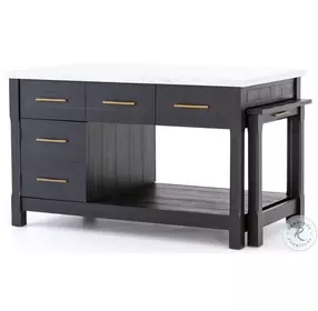 Ian Black Acacia Kitchen Island