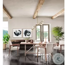 Mika Whitewashed Oak And Whitewashed Oak Dining Room Set