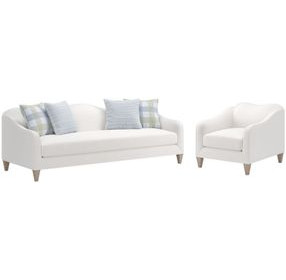 Artisan Upholstery Snow White Jean Living Room Set