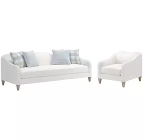 Artisan Upholstery Snow White Jean Living Room Set