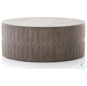 Colorado Dark Grey Drum Coffee Table