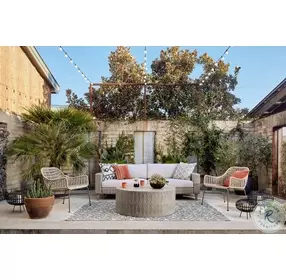 Colorado Dark Grey Drum Occasional Table Set