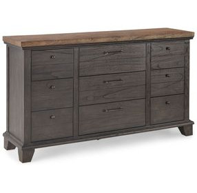 Bear Creek Brown 9 Drawers Dresser
