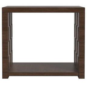 Verge Handcrafted Walnut Rectangular End Table