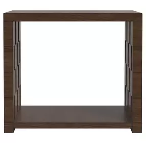 Verge Handcrafted Walnut Rectangular End Table