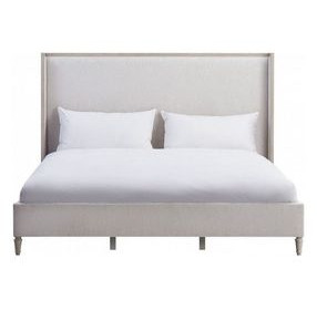 Zest Cream King Upholstered Panel Bed