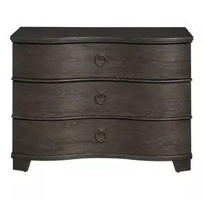Parkside Obsidian 3 Drawer Serpentine Chest with USB Charging