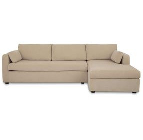 Burrow Sand Performance Fabric 2 Piece Modular Sleeper Sectional
