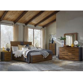 Jensen Tavern Brown and Gray Panel Bedroom Set
