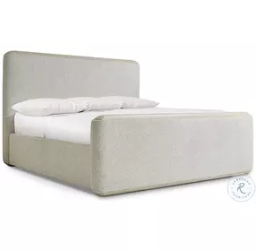 Arcadia Clay Upholstered Queen Panel Bed