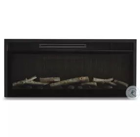 Entertainment Accessories Black 33" Fireplace Insert