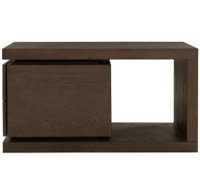 Athens Chocolate Brown Rectangular End Table
