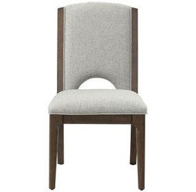 Athens Gray Performance Fabric Upholstered Dining Chair Set of 2