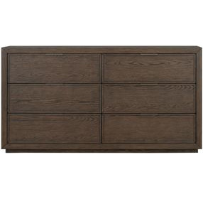 Athens Chocolate Brown 6 Drawer Dresser