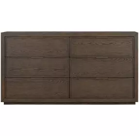 Athens Chocolate Brown 6 Drawer Dresser