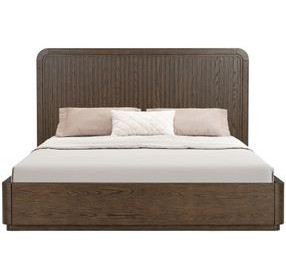Athens Chocolate Brown King Panel Bed