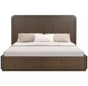 Athens Chocolate Brown King Panel Bed