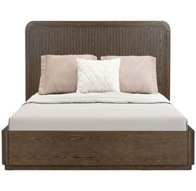 Athens Chocolate Brown Queen Panel Bed
