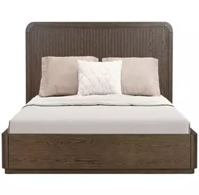 Athens Chocolate Brown Queen Panel Bed