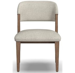 Lyra Ivory Performance Fabric Upholstered Dining Chair Set of 2
