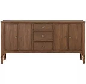 Azalea Walnut 4 Door Sideboard with USB Charging