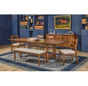 Azalea Walnut Extendable Rectangular Dining Room Set