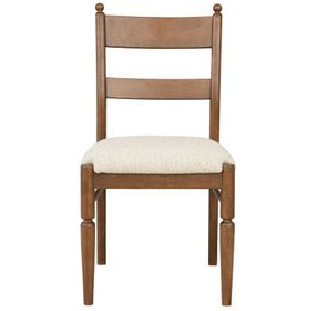 Azalea Oatmeal Performance Fabric Upholstered Dining Chair Set of 2