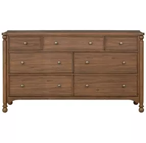 Azalea Walnut 7 Drawer Dresser