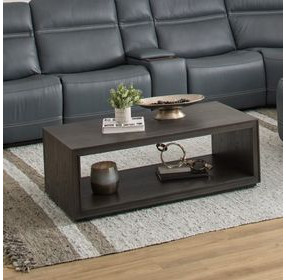 Waterfall Deep Ebony Rectangular Occasional Table Set with Casters
