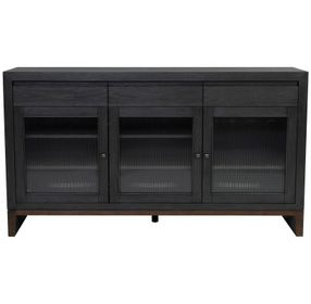 Waterfall Deep Ebony and Dark Brown 3 Door Buffet