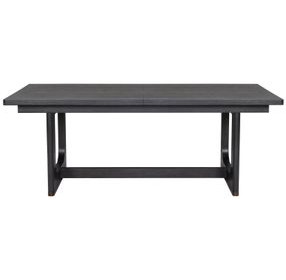 Waterfall Deep Ebony 100" Extendable Rectangular Dining Table