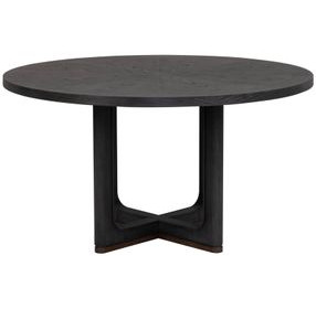 Waterfall Deep Ebony 54" Round Dining Table