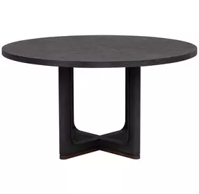 Waterfall Deep Ebony 54" Round Dining Table