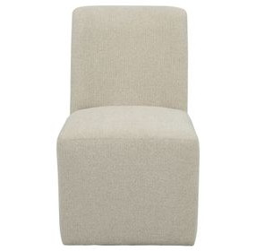 Waterfall Off White Performance Fabric Upholstered Dining Chair Set of 2