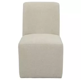 Waterfall Off White Performance Fabric Upholstered Dining Chair Set of 2