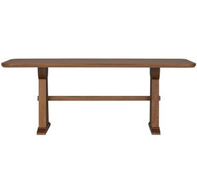 Lincoln Walnut 84" Rectangular Dining Table