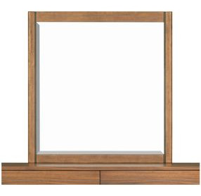 Lincoln Warm Walnut Rectangular Dresser Mirror