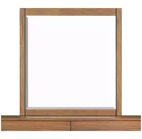 Lincoln Warm Walnut Rectangular Dresser Mirror