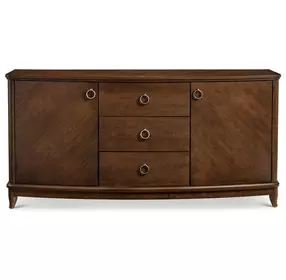 Bellevue Whiskey Brown 2 Door Sideboard with USB Charging