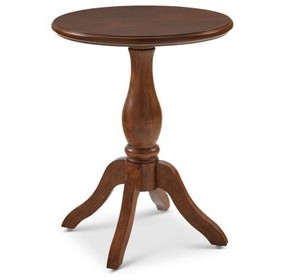 Bellevue Whiskey Brown Round Chairside Table