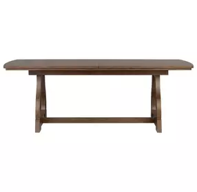 Bellevue Whiskey Brown 104" Extendable Rectangular Dining Table