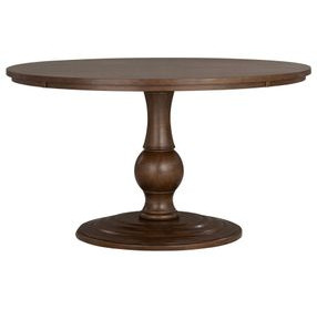 Bellevue Whiskey Brown 54" Round Dining Table