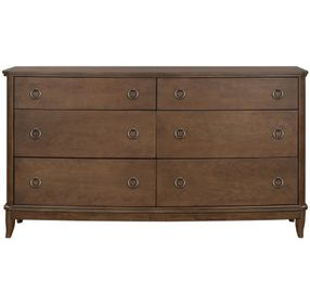 Bellevue Whiskey Brown 6 Drawer Dresser